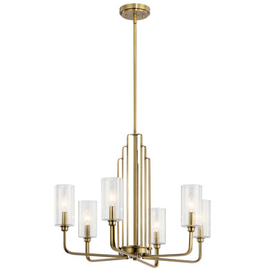 Mid. Chandeliers Glass Up by Kichler ( 12 | 52411BNB Kimrose ) 