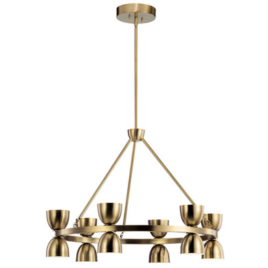 Mid. Chandeliers Metal Shade by Kichler ( 12 | 52418BNBLED Baland ) 