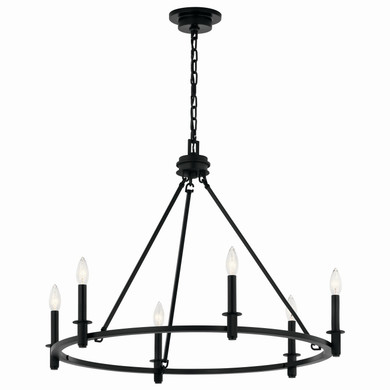 Mid. Chandeliers Candle by Kichler ( 12 | 52705BK Carrick ) 