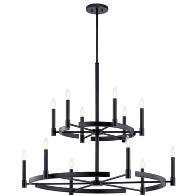 Large Chandeliers Candle by Kichler ( 12 | 52428BK Tolani ) 
