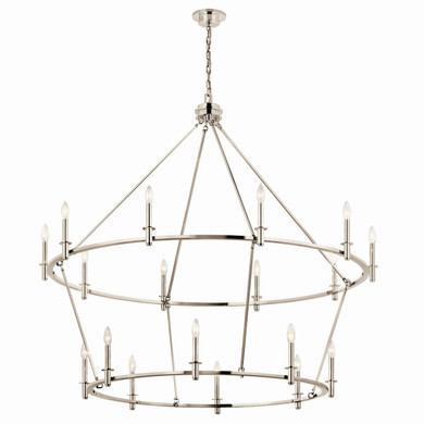 Large Chandeliers Candle by Kichler ( 12 | 52708PN Carrick ) 