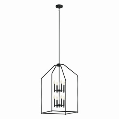 Foyer/Hall Lanterns Open Frame by Kichler ( 12 | 52723BK Madden ) 