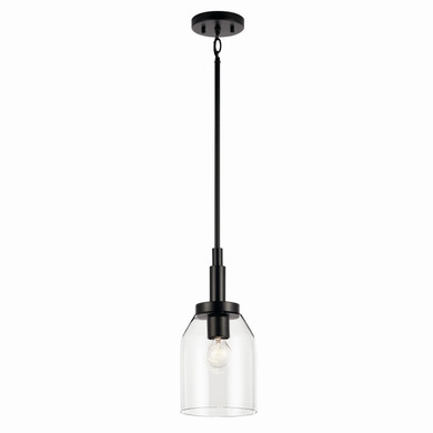 Mini Pendants Glass Down by Kichler ( 12 | 52725BK Madden ) 