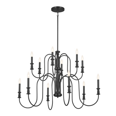 Mid. Chandeliers Candle by Kichler ( 12 | 52472BK Karthe ) 
