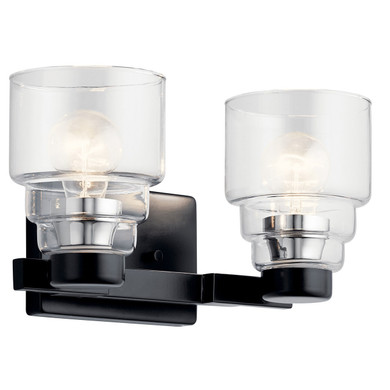 Bathroom Fixtures Two Lights by Kichler ( 12 | 55011BK Vionnet ) 