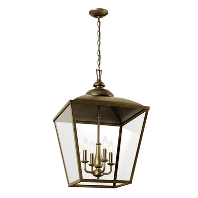 Foyer/Hall Lanterns Glass w/Frame by Kichler ( 12 | 52475CHZ Dame ) 