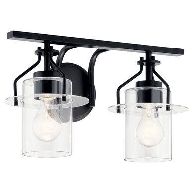 Bathroom Fixtures Two Lights by Kichler ( 12 | 55078BK Everett ) 