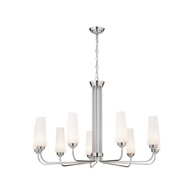 Mid. Chandeliers Glass Up by Kichler ( 12 | 52481PN Truby ) 