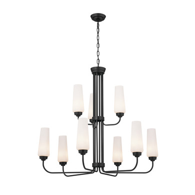 Mid. Chandeliers Glass Up by Kichler ( 12 | 52482BK Truby ) 