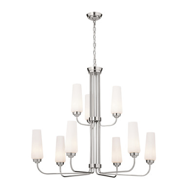 Mid. Chandeliers Glass Up by Kichler ( 12 | 52482PN Truby ) 