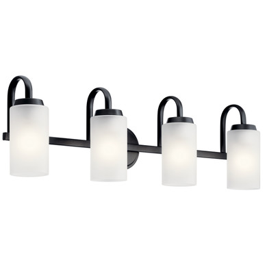 Bathroom Fixtures Four Lights by Kichler ( 12 | 55088BK Kennewick ) 