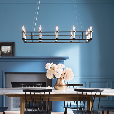 Linear/Island 4 Light + by Kichler ( 12 | 52492BK Rosalind ) 