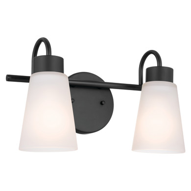 Bathroom Fixtures Two Lights by Kichler ( 12 | 55125BK Erma ) 
