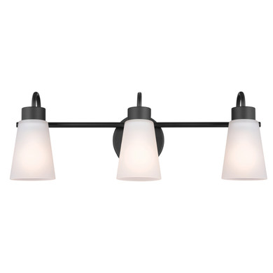 Bathroom Fixtures Three Lights by Kichler ( 12 | 55126BK Erma ) 