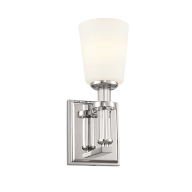 Sconces Single Glass by Kichler ( 12 | 55145PN Rosalind ) 