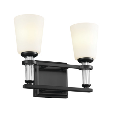 Bathroom Fixtures Two Lights by Kichler ( 12 | 55146BK Rosalind ) 