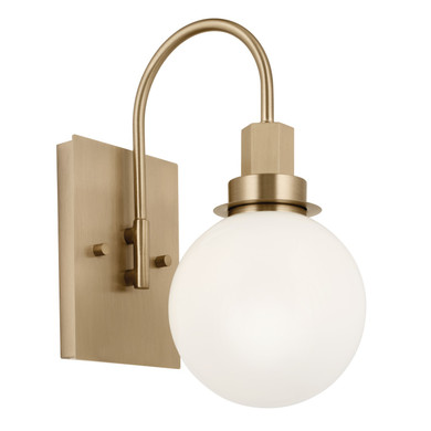 Sconces Single Glass by Kichler ( 12 | 55149CPZ Hex ) 