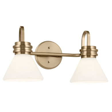 Bathroom Fixtures Two Lights by Kichler ( 12 | 55154CPZ Farum ) 