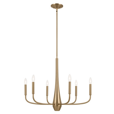 Mid. Chandeliers Candle by Kichler ( 12 | 52525CPZ Deela ) 