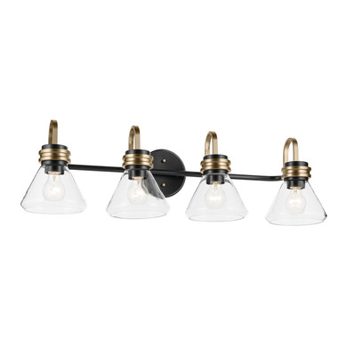 Bathroom Fixtures Four Lights by Kichler ( 12 | 55156BKCLR Farum ) 