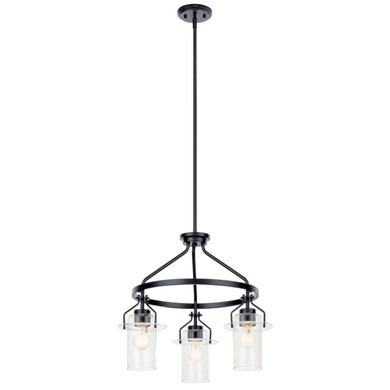Mini Chandeliers Glass Shade by Kichler ( 12 | 52377BK Everett ) 