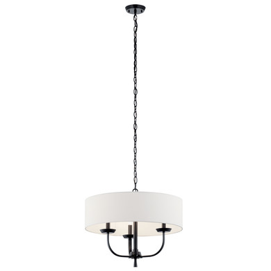 Mini Chandeliers Drum Shade by Kichler ( 12 | 52384BK Kennewick ) 
