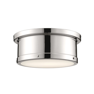 Flush Mounts Drum Shade by Kichler ( 12 | 52540PN Serca ) 