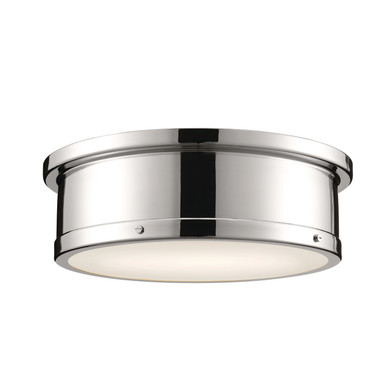 Flush Mounts Drum Shade by Kichler ( 12 | 52541PN Serca ) 