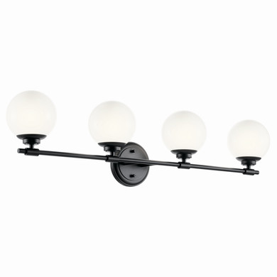 Bathroom Fixtures Four Lights by Kichler ( 12 | 55173BK Benno ) 