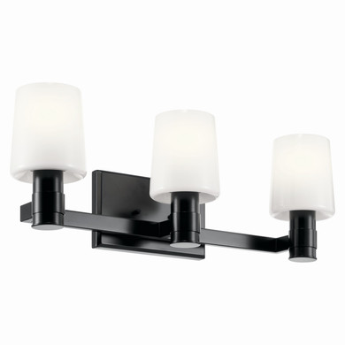 Bathroom Fixtures Three Lights by Kichler ( 12 | 55176BK Adani ) 