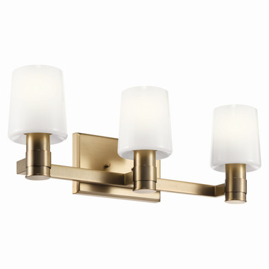 Bathroom Fixtures Three Lights by Kichler ( 12 | 55176CPZ Adani ) 