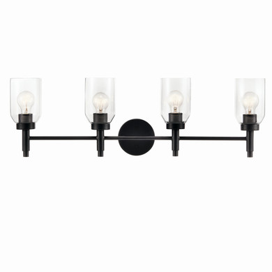 Bathroom Fixtures Four Lights by Kichler ( 12 | 55186BK Madden ) 