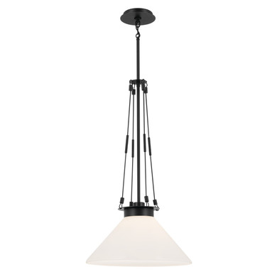 Pendants Glass Down by Kichler ( 12 | 52581BK Albers ) 
