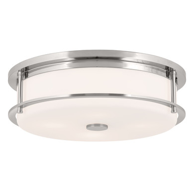 Flush Mounts Drum Shade by Kichler ( 12 | 52597PN Brit ) 