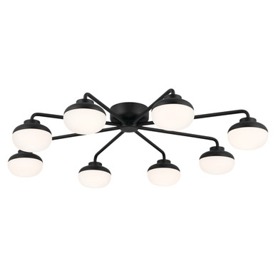 Semi-Flush Mts. Multi-port/Cluster by Kichler ( 12 | 52608BK Remy ) 