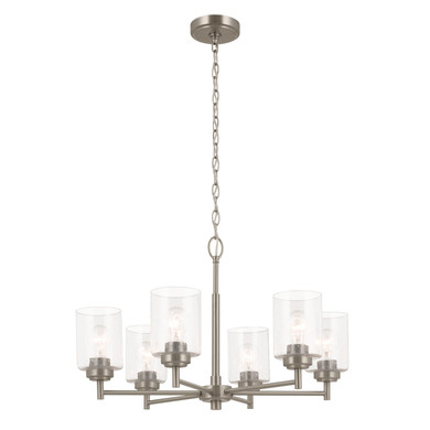 Mid. Chandeliers Glass Down by Kichler ( 12 | 52616NI Winslow ) 