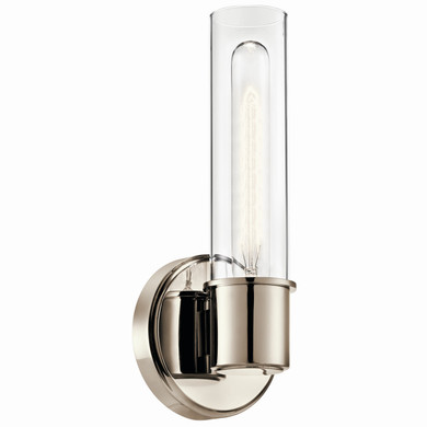 Sconces Single Glass by Kichler ( 12 | 52653PN Aviv ) 