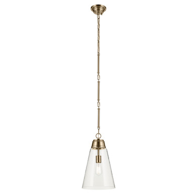 Mini Pendants Glass Down by Kichler ( 12 | 52661CPZCLR Marsailli ) 