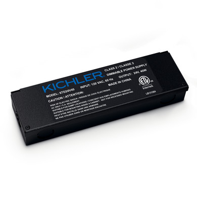 Specialty Items Fixture Accents/Parts by Kichler ( 12 | 6TD24V40BKT Led Power Supply 24V ) 