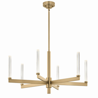 Mid. Chandeliers Glass Up by Kichler ( 12 | 52667CPZ Sycara ) 