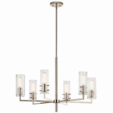 Mid. Chandeliers Glass Up by Kichler ( 12 | 52679PN Velestino ) 