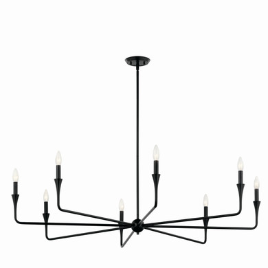 Large Chandeliers Candle by Kichler ( 12 | 52691BK Alvaro ) 
