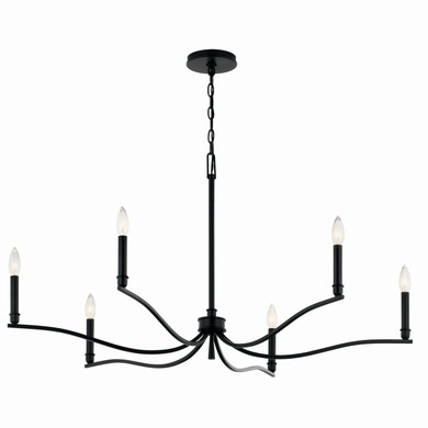 Large Chandeliers Candle by Kichler ( 12 | 52696BK Malene ) 