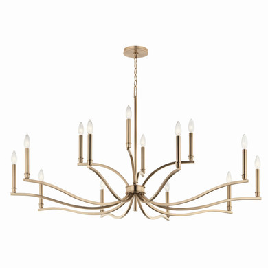 Large Chandeliers Candle by Kichler ( 12 | 52698CPZ Malene ) 
