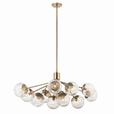 Large Chandeliers Glass Shade by Kichler ( 12 | 52703CPZ Silvarious ) 