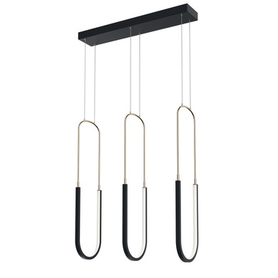 Linear/Island 3 Light Bar by Kichler ( 12 | 84315MBK Wayan ) 