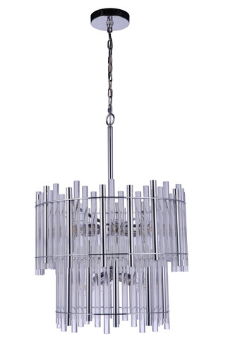 Mid. Chandeliers Glass Down by Craftmade ( 46 | 59229-CH Reveal ) 