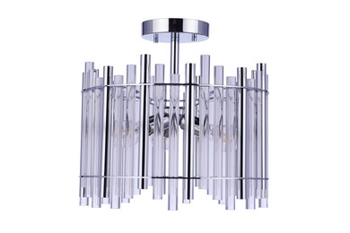 Semi-Flush Mts. Glass Down by Craftmade ( 46 | 59253-CH Reveal ) 
