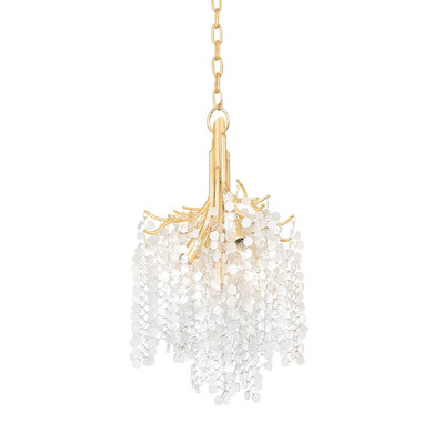 Mini Chandeliers Glass Shade by Corbett Lighting ( 68 | 350-15-GL Genoa ) 