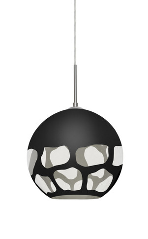 Multi-Systems Line Voltage Pendants by Besa ( 74 | 1JT-ROCKYBK-LED-SN Rocky ) 